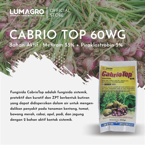 Fungisida Cabrio Top 60WG 250gr Metiram Piraklostrobin Lumagro