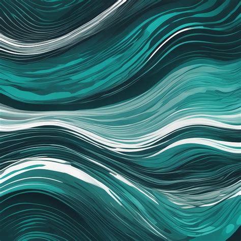 Premium Photo A Watercolor Waves Blue Abstract Background Marbling Illustration