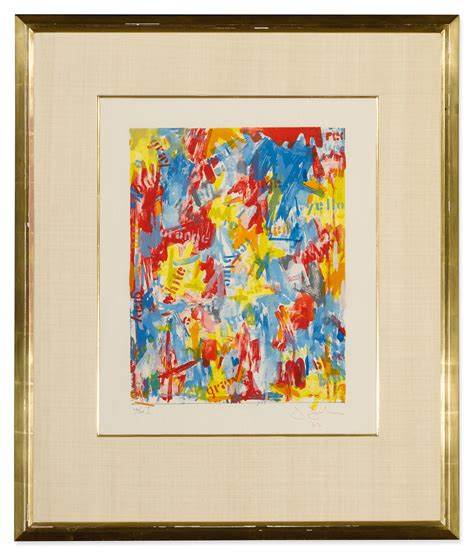 Jasper Johns False Start I Ulae 9 Important Prints And Multiples