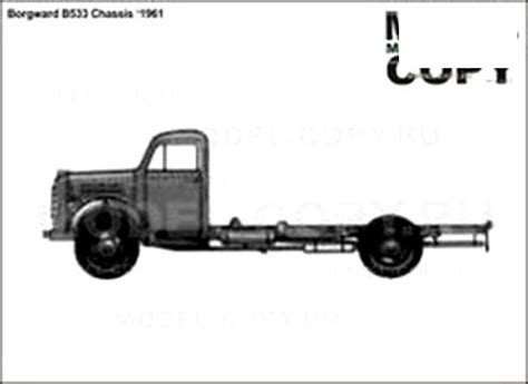 Borgward B Chassis D Drawing Blueprints Model