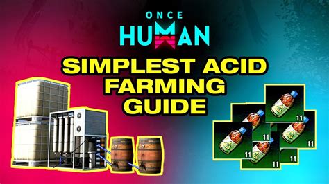 Super Easy Passive Acid Farm Guide In Once Human Youtube