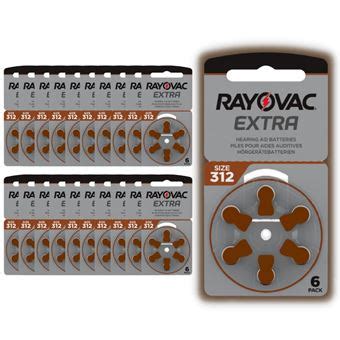 120 Piles Auditives Rayovac 312 20 Plaquettes PR41 Piles Achat