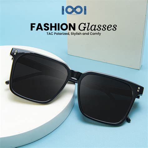 Jual Iooi Eyewear Kacamata Kotak Sunglasses Hitam Tr Anti Uv Pria