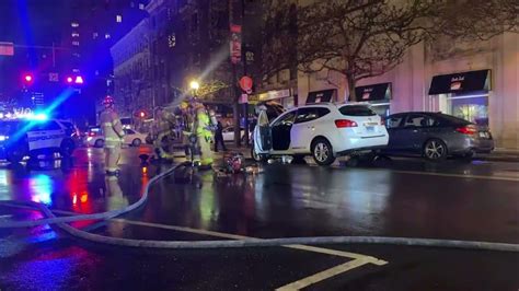 Stamford Fire Rescue Station 2 South End Department Responded To Car Fire On Main Street Youtube