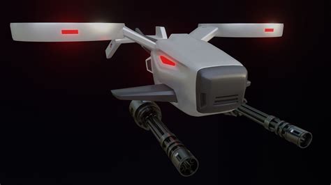 3D model Combat Drone Concept VR / AR / low-poly | CGTrader