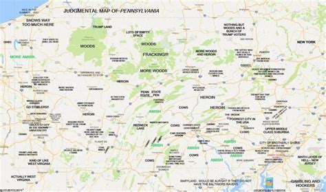 Pennsylvania By Anonymous Copr Judgmental Maps All Rights