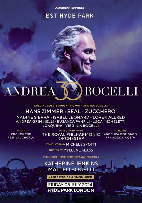 Andrea Bocelli British Summer Time Festival Bst London Hyde Park 5