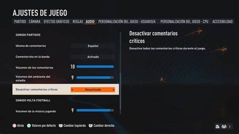 Fifa 23 Cambiar Idioma De Comentaristas Y Desactivar Comentarios Críticos