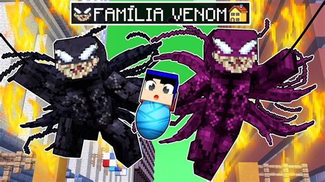 FUI ADOTADO PELA FAMÍLIA VENOM no MINECRAFT YouTube