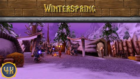 Winterspring World Of Warcraft Hours K Video Game Ambience