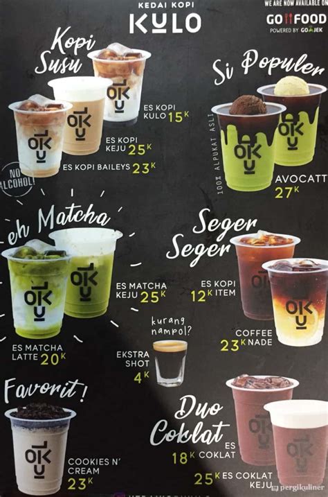 Selalu Diperbarui Menu Kedai Kopi Kulo Kuningan