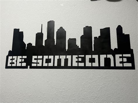 Houston Tx Be Someone Skyline Dxf And Svg Files Digital Etsy