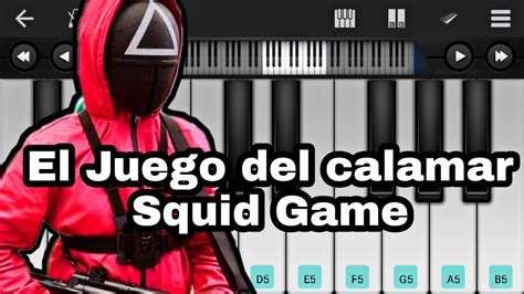 El Juego Del Calamar Squid Game On Piano Round 6 Calamar Netflix Squid Game Easy Piano