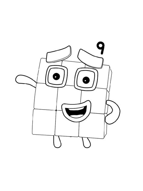 Numberblocks coloring pages