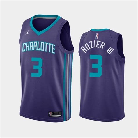 Regata NBA Nike Swingman Charlotte Hornets Roxa Rozier III 3