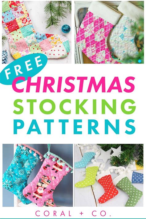 25 FREE Christmas Stocking Patterns To Sew Christmas Stockings