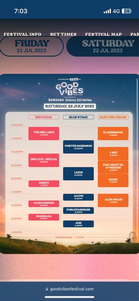 VIP Day Two Good Vibes Festival GVF Ticket Tickets Vouchers Event