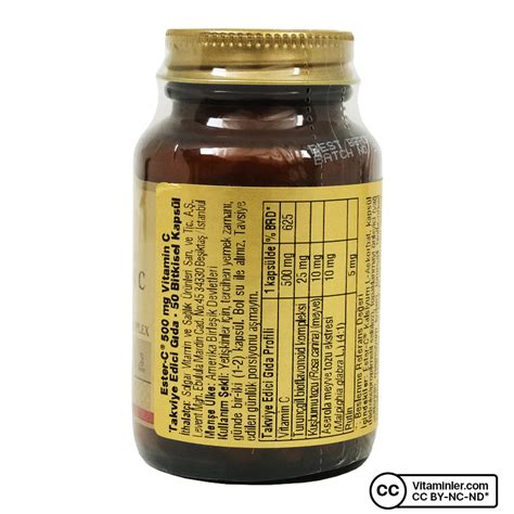 Solgar Ester C Plus Mg Kaps L C Vitaminleri