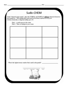 Chemistry Logic Puzzles By Omg Chemistry Tpt