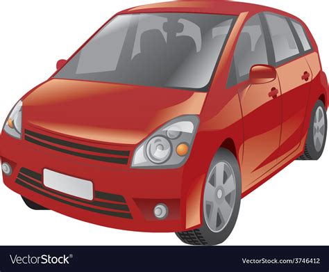 Red car Royalty Free Vector Image - VectorStock