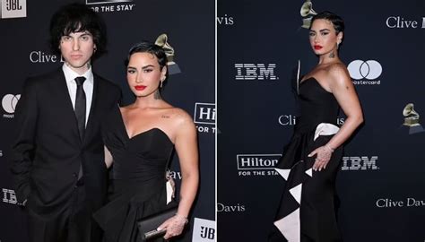 Demi Lovato Oozes Glam In Black As She Attends Pre Grammy Gala With