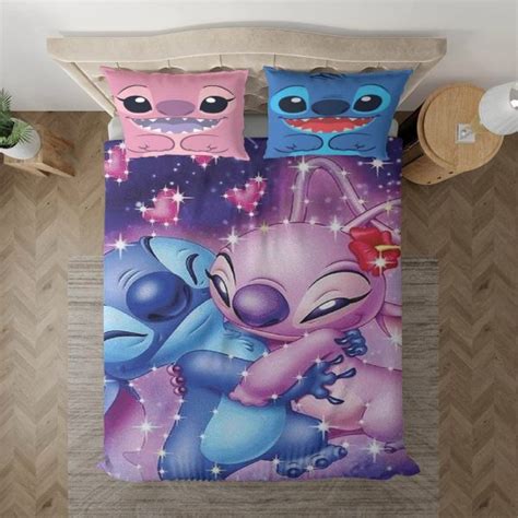 Disney Stitch and Angel Bettwäsche Set Lilo und Stitch Bettbezug