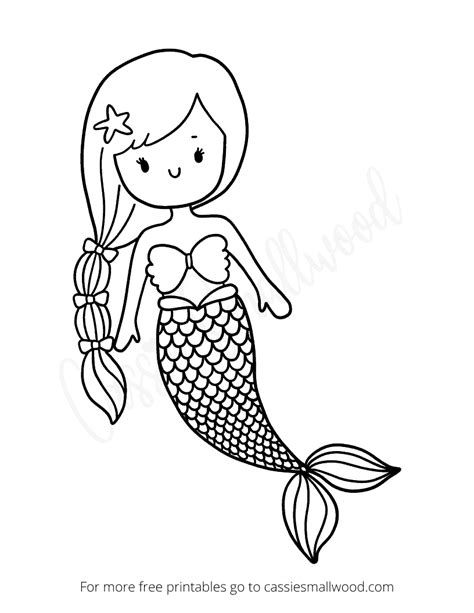 17 Cute Mermaid Templates Cassie Smallwood