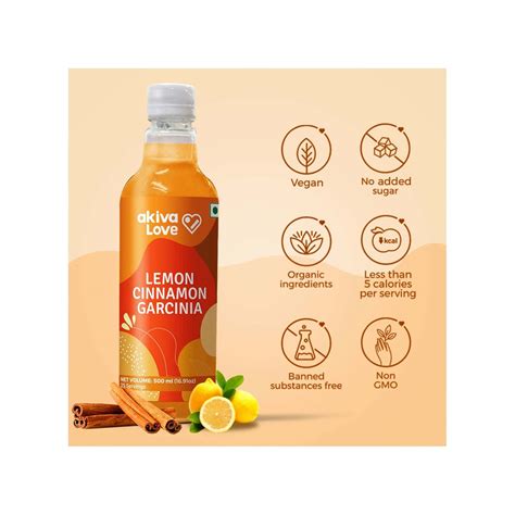 Buy Lemon Cinnamon Garcinia Juice Concentrated For Weight Loss 500ml Online At Flat 18