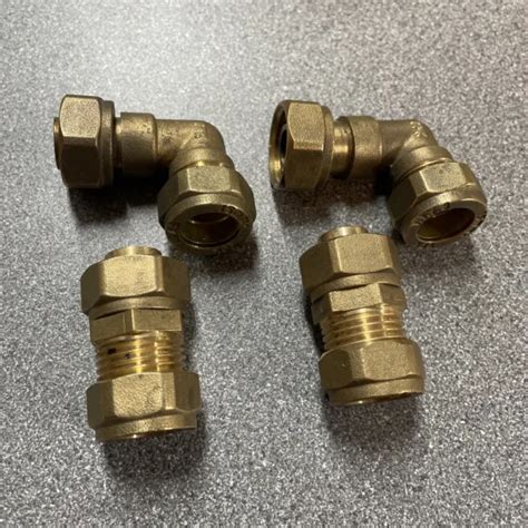 Plumbing Compression Brass Tap Connectors Elbow Straight 15mm Joblot Shed Find Eur 10 33