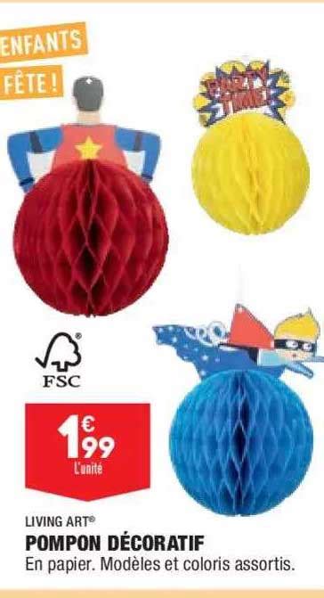 Promo Pompon D Coratif Living Art Chez Aldi Icatalogue Fr