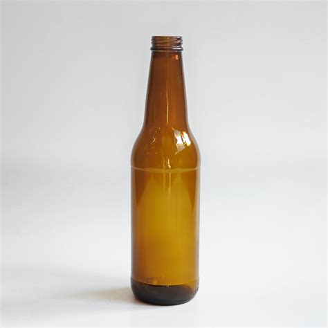 Ml Empty Amber Beer Twist Off Glass Bottle With Screw Cap For