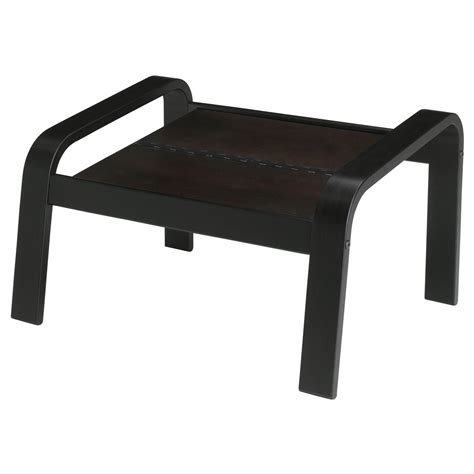 POÄNG Ottoman frame, black-brown - IKEA