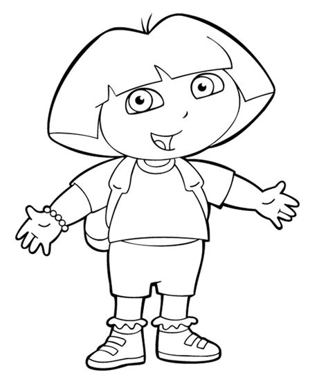 Coloriage Dora l Exploratrice 29945 Dessins Animés Dessin à