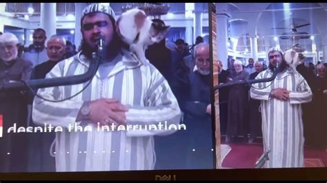 Cat Jumps On Imam While Leading Ramadan Prayer In Algeria Youtube