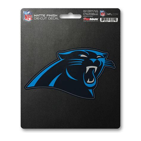 E Fan Mats Carolina Panthers Matte Decal Sticker