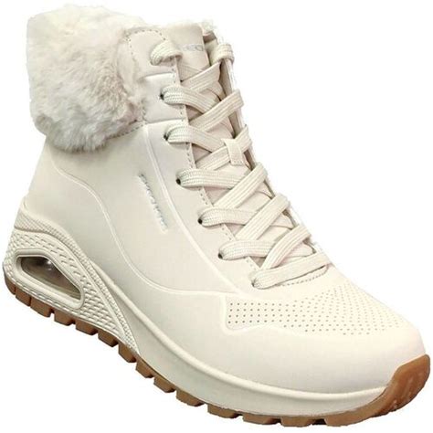 Skechers Uno Rugged Fall Air Beige Schuhe Low Boots Damen