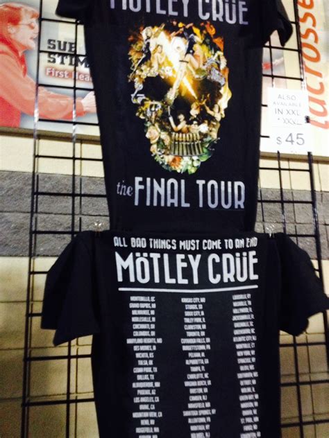 Motley Crue Final Tour T Shirts