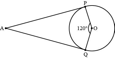 In The Given Figure If The Angle Between Two Radii Of A Circle Is