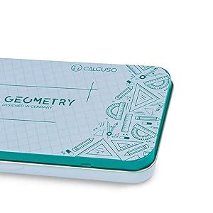 Calcuso Zirkel Set Geometrieset Teilig Mit Zirkel Geodreieck