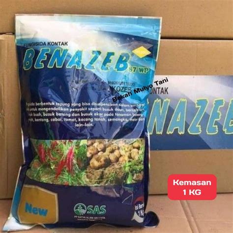 BENAZEB 87 80WP 1KG Fungisida Mancozeb Mankoseb Untuk Mengendalikan