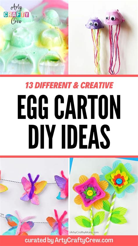 13 Different and Creative Egg Carton DIY Ideas - Arty Crafty Crew