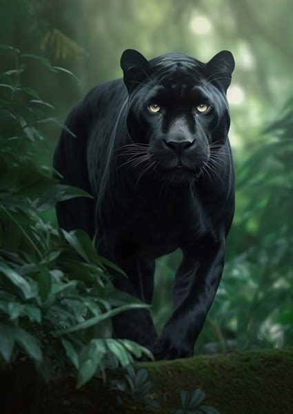 Black Panther in the Jungle V2 posters & prints by FloArtz - Printler