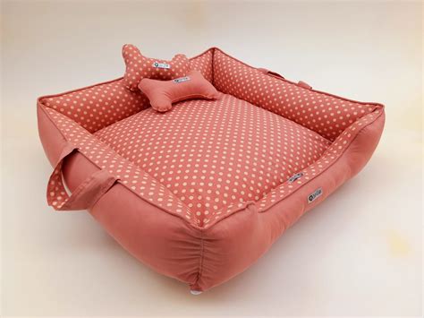 Cama quadrada Dupla Face para Pets Poá 60x60 Elo7