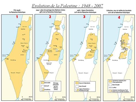 Conflit Israélo Palestinien Recueil Cartographique