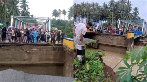 Breaking News Jembatan Desa Monano Bone Bolango Gorontalo Putus