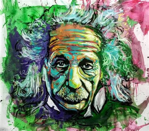 Albert Einstein Portrait Painting by Gabriele Serrini | Portrait ...