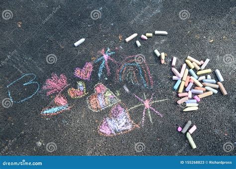 Chalk Sidewalk Drawing Royalty-Free Stock Photo | CartoonDealer.com ...