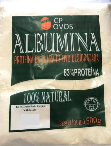 Albumina Proteína Da Clara De Ovo 500g Cp Ovos Parcelamento sem juros