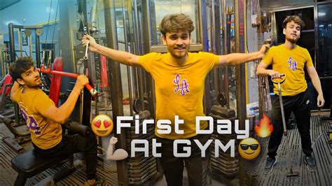 🔥first Day At Gym💪🏻😎 Ll 🤪gym Mein Pehla Din😍 Ll Vlog Ll Viral Ll Vivek Pahadi Youtube