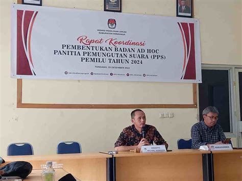 Kpu Minahasa Gelar Rakor Pembentukan Badan Ad Hoc Pps Pemilu 2024